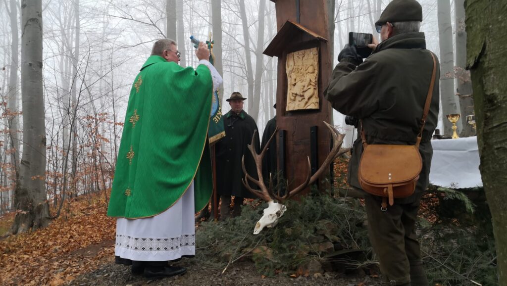 Poświęcenie kapliczki pw. Św. Huberta